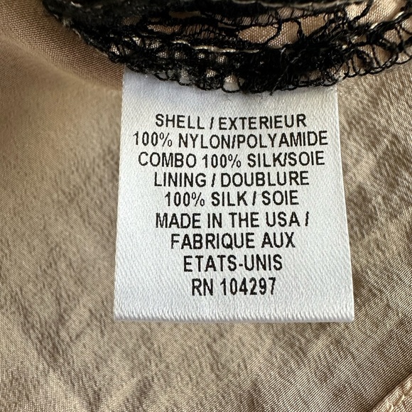 Milly of New York Marcella Bow Sheath Dress Silk & Floral Lace Overlay Size 2 - Picture 14 of 16